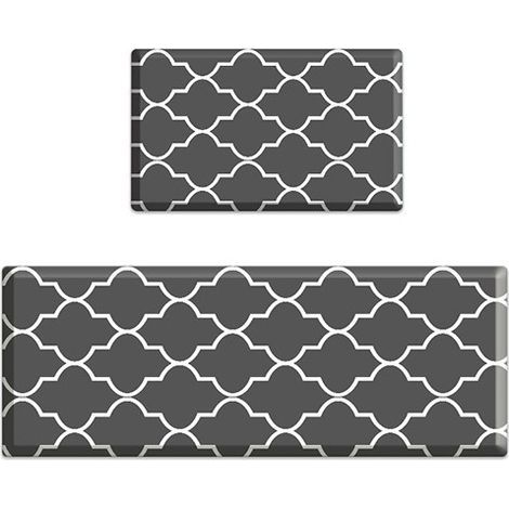 Tapis de cuisine imperméable antidérapant pour la cuisine, le sol de la maison, le bureau, l'évier, la buanderie (1/3)