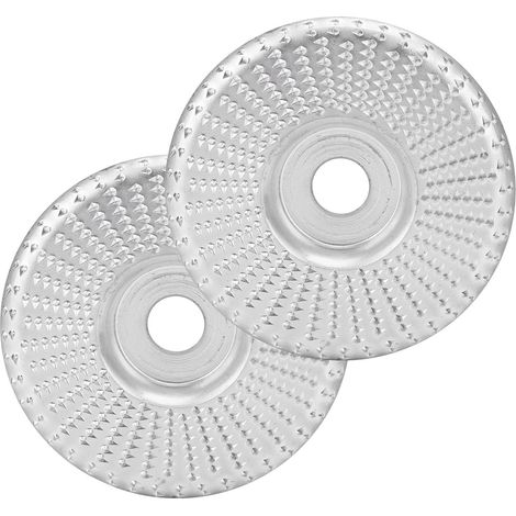 Disque abrasif 2 pièces pour meuleuse, roue de ponçage en acier carbone C45, argent, 115 mm (1/5)