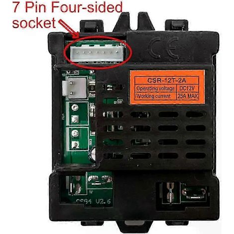Compatible avec le boîtier de commande d'accessoires et d'outils pour véhicule électrique enfant CSR12T2A (12 pièces). (1/5)