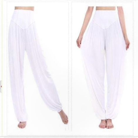 Damen-Haremshose, weiter Bund, lässige Yoga-/Tanzhose, Zigeunerstil, bequeme Passform (1/4)