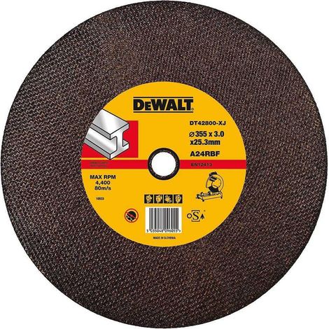 DEWALT DT3450 TS. 355 X 25,4 X 3.0 A30T BF, LOT DE 6 (1/2)