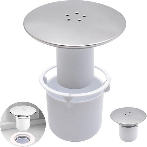 Scarico doccia, copertura di ricambio universale per sifone doccia, copertura per scarico doccia, scarico doccia da 115 mm, copertura per doccia in plastica cromata con cestello
