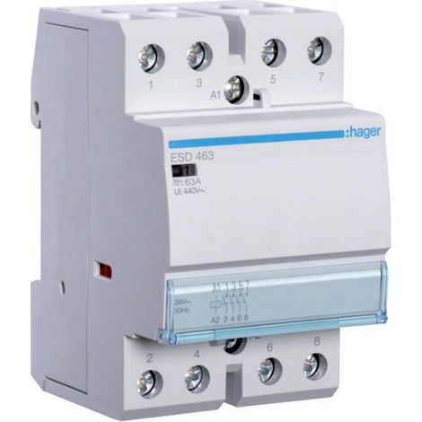 Contacteur modulaire 63A 4Z 0R 24V AC ESD463