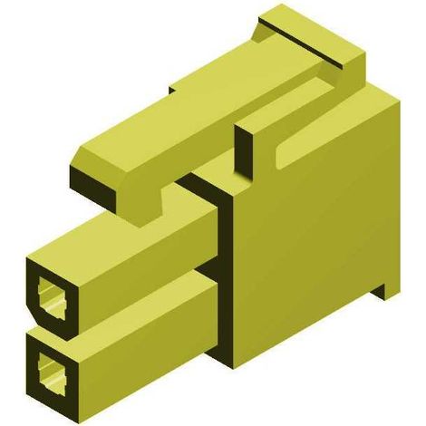 Connettore Mini Fit maschio 2 vie giallo