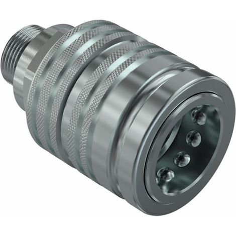 Innesto Rapido Valvola Femmina Passaparete 1/2" DIN2353 M18 (12L) Faster (1/2)