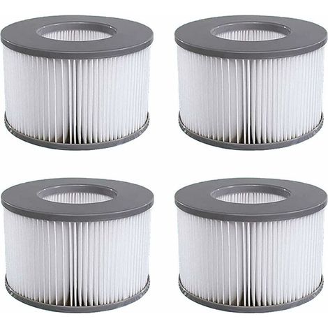 Pack de 4 cartouches filtrantes de remplacement pour piscine gonflable Mspa, jacuzzi - RWCartouche de filtre de piscine (1/5)