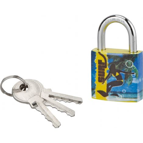 Thirard – Cadenas à clé 30mm en acier cémenté nickelé – 3 clés incluses – Mécanisme à goupilles pour sécurité renforcée – Usage intérieur