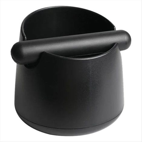 Boîte à café avec barre de tassage en caoutchouc, grand récipient à marc d'espresso, poubelle antidérapante pour marc de café (noir) (1/5)