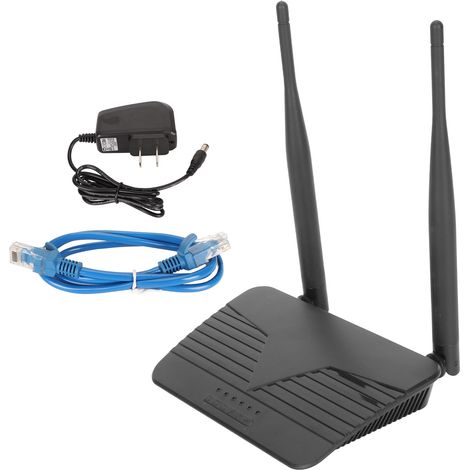 Routeur WiFi 2.4G 300Mbps Grande Couverture, Plug & Play, pour Gaming et Bureau, Prise US 100‑240V (1/5)