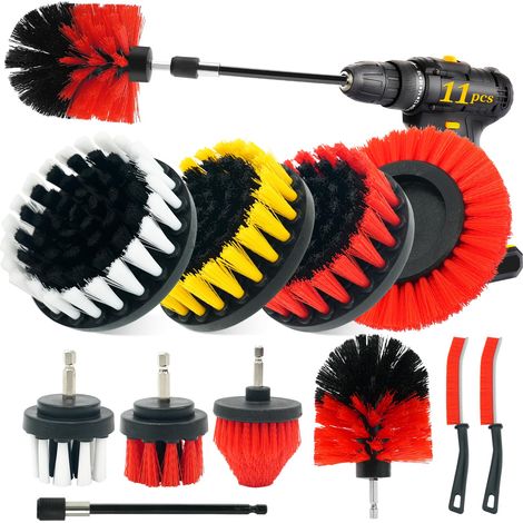 Lot de 11 embouts de brosse pour visseuse sans fil, 3 degrés de (1/5)