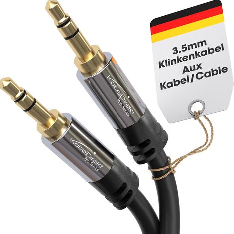 Câble audio AUX jack 3,5mm - 10m - connecteurs métal (1/5)