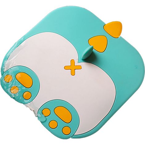 Shower Drain Stopper Cartoon Style Odour Resistant Silicone Anti Slip Bathtub Stopper for Home Bathroom Toilet Blue
