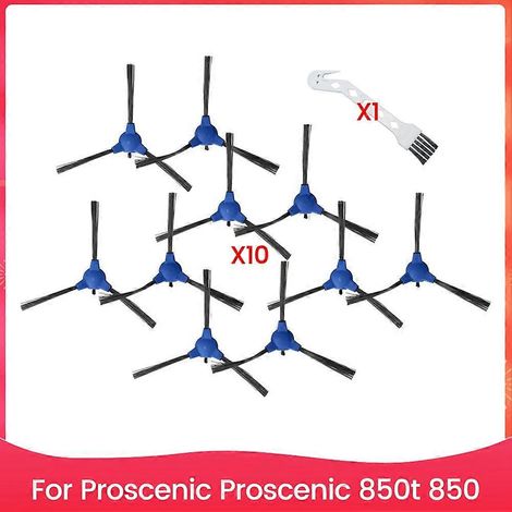 Brosses latérales pour aspirateur robot Proscenic 850t, kit de brosses de nettoyage (1/5)