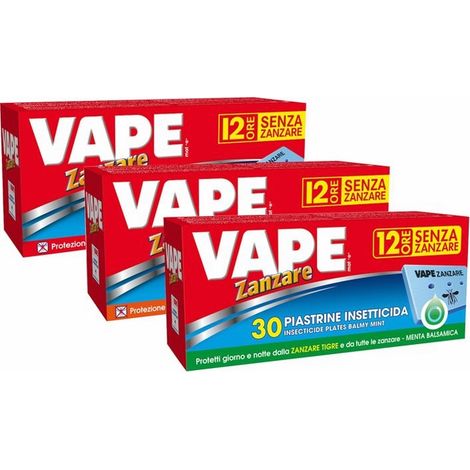 Piastrine Inodore per Insetticida Elettrico Antizanzare Vape Cf. 30Pz (1/2)