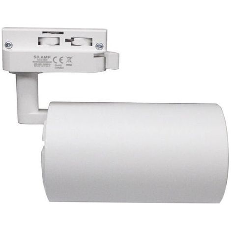 Spot LED sur Rail Monophasé CCT 30W 60° Blanc - 3000K/4000K/6500K - SILUMEN (1/5)