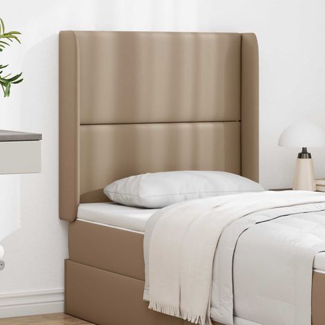 vidaXL Oreille de tête de lit Marron 80 x 16 x 4 cm PVC