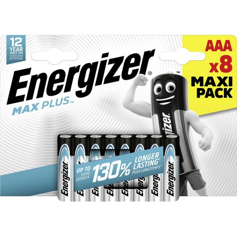 Energizer Max Plus Micro (AAA)-Batterie Alkali-Mangan  1.5 V 8 St.