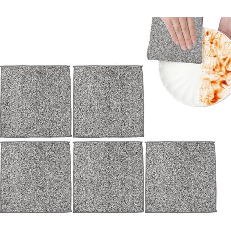 Panno per la pulizia in microfibra, panno per la polvere, 25x25 cm/9,84x9,84 pollici. Panno assorbente per la rimozione della polvere, per casa, cucina, auto e negozio. Microfibra. (1/4)