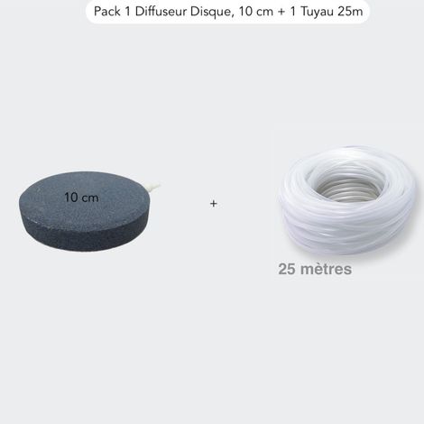 Pack Diffuseur D'Air, Forme De Disque, 10 cm + 1 Tuyau De 25 m, Bassins (1/5)