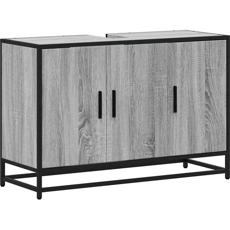 Maison Exclusive - Mobile Lavabo Bagno Grigio Sonoma 90x33x60 cm Legno Multistrato