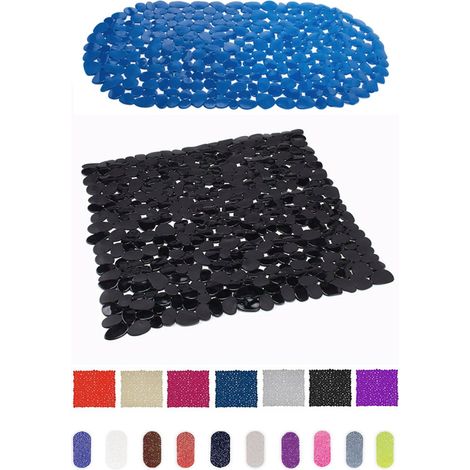 Tapis Fond Douche 53x53cm Galet Transparent - Msv (1/4)