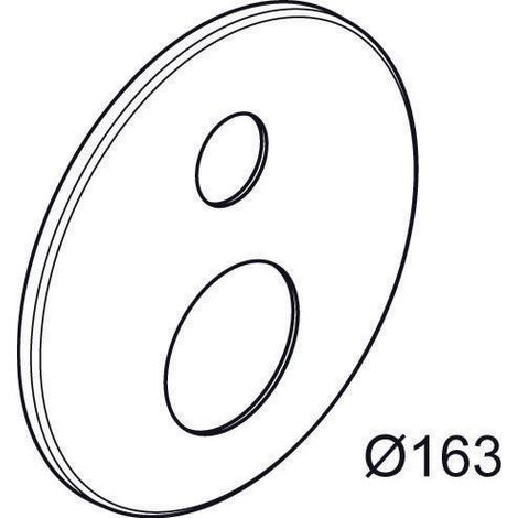 IS UP-Rosette D163 BA/BR, Chrom