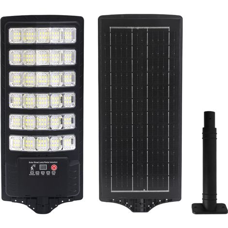 Lampadaire solaire d'extérieur étanche IP65 avec télécommande, lampadaire LED grand angle 340°, applique murale de jardin et de ferme 500 W. (1/5)