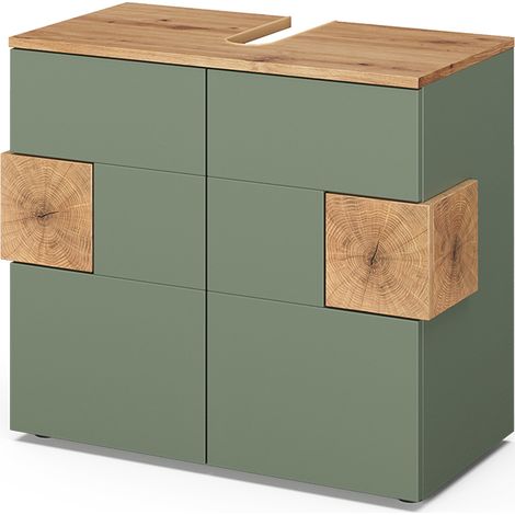 Mueble bajo lavabo Eden, Verde/Artesano, 73.1 x 64 cm, Vicco (1/5)