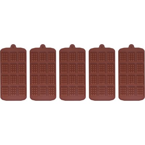 5-teiliges geprägtes Silikon-Kuchenform-Set für Schokoladen- und Gebäckdekoration (1/5)
