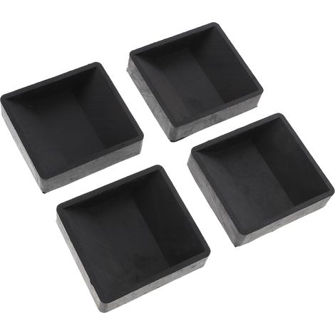 de roulettes de lit en caoutchouc noir diamètre intérieur 64