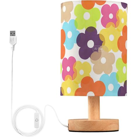Lampes de table bout fleurs colorées style bohème pour (1/5)