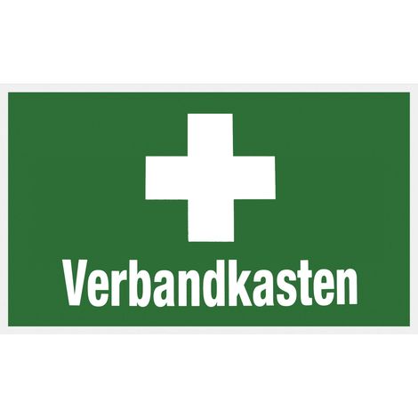 Conmetall Hinweisschild Verbandkasten 25 x 15 cm