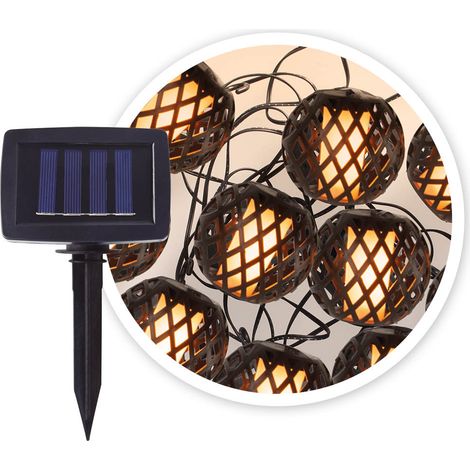 Dekorative Solar-LED-Lichterkette Tenali 2M 2600-2700K IP44 (1/2)