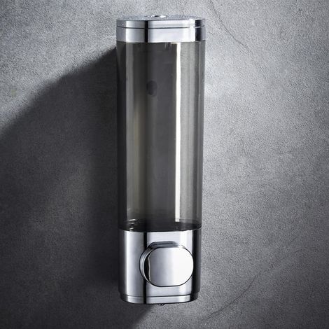 Savon Liquide Mural, Mini Distributeur de Savon Liquide, Distributeur de Désinfectant pour Les Mains sans Contact, Convient pour Salle de Bain, WC, Hôtel, 300ML (1/5)