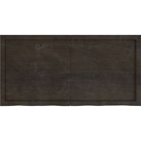 Maison Exclusive - Piano Tavolo Marrone 120x60x(2-4) cm Rovere Massello Trattato