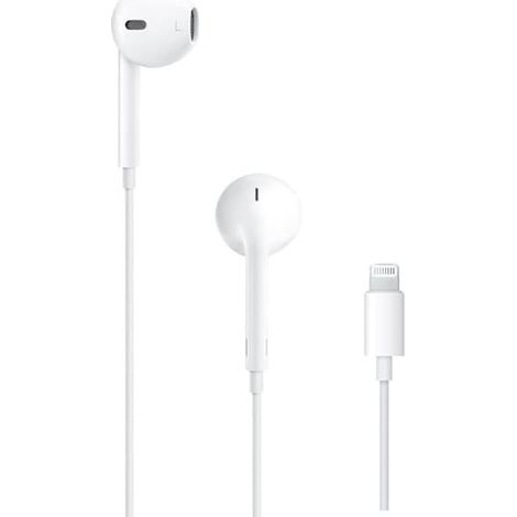 Écouteurs intra-auriculaires filaires Apple EarPods Lightning compatibles avec iPhone 7, 8, X, 11, 12, 13 et 14 (Style 1)