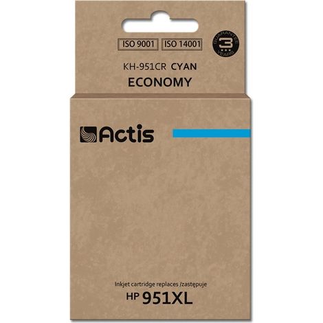 ACTIS KH-951CR - Ersatz für HP 951XL - Cyan-Tinte 25 ml