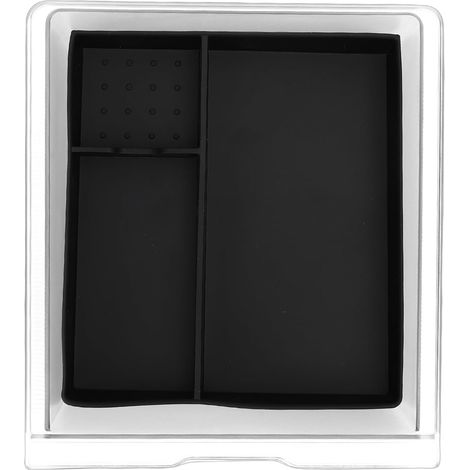 Plateau Organisateur de Console Centrale en PP et Caoutchouc, Plateau de Rangement de Console, Boîte de Rangement avec Tapis de Remplacement pour 3 2023 – 2024 (1/5)