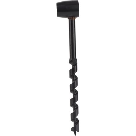 Perceuse manuelle noire en acier haute dureté, légère et portable, outil de survie pour bois et brousse, foret à tarière 16-230mm/0,63-9,06in (1/5)