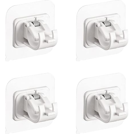 Juego de cuatro clips para barra de cortina, soporte de barra de cortina, clip de fijación, accesorios para el hogar. (1/4)