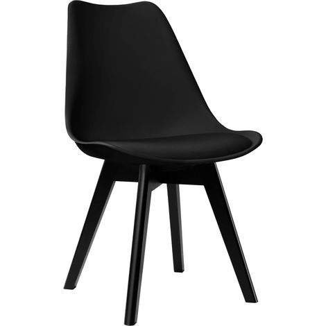 Nantes Black DSW moderner Stuhl schwarz