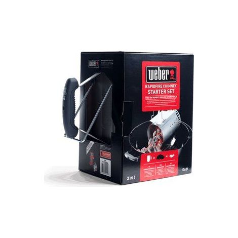 Weber 3-in-1 Anzünd-Set für Holzkohlegrills