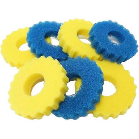 Ensemble d'éponges filtrantes CPF-15000, compatible avec le filtre de bassin Grech SUNSUN CPF-2500, 4 éponges par paquet, 9x9x2 pouces. (1/5)