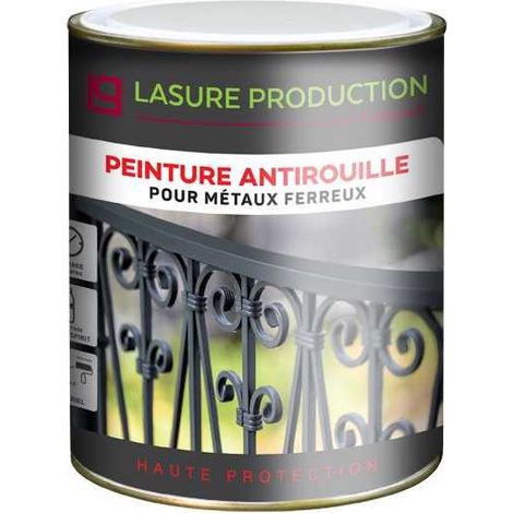 PEINTURE ANTIROUILLE-Gris Anthracite RAL 7016--Bidon de 1 l (1/3)