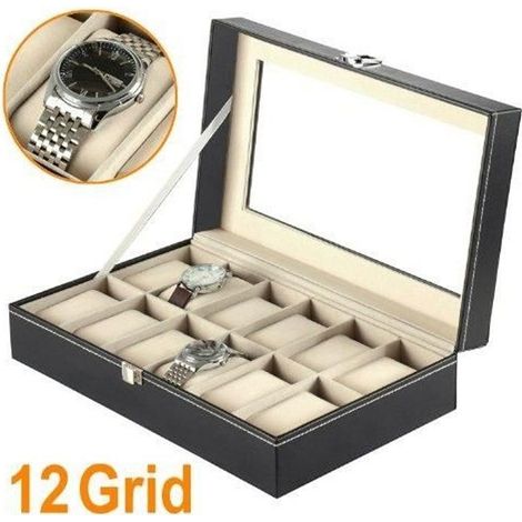 12 grille montre boîte en cuirx1 (1/4)