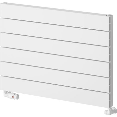 Reina Rienza Horizontal Aluminium Radiator 565mm H x 800mm W - White (1/5)