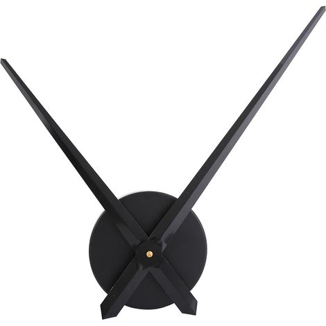 Horloge murale 3D en acrylique à faire soi-même, autocollant, grande montre, décoration murale moderne pour la maison, le bureau ou la chambre, noir (1/5)