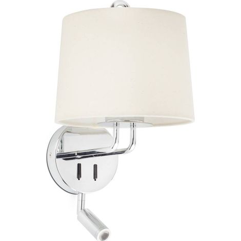 MONTREAL Wandleuchte innen mit Leser chrom/beige 24033-02 (1/4)
