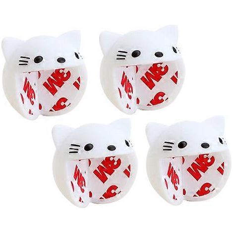 Protection d'angle anti-collision mignonne en forme de dessin animé, protection renforcée pour meubles, lot de coussinets en silicone souple (1/4)