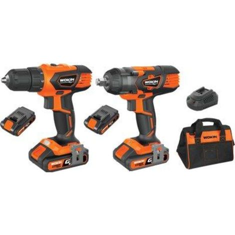 TRAPANO + AVVIT IMPULSI BATT GP20V 628102 WOKIN - VOLT 20X2 AH 2,0 1/2" + BORSA - 1 pezzo
